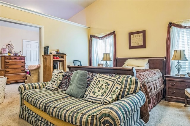 2606 Fairmont Park Ct, Dacula, GA 30019 - carpeted bedroom featuring wainscoting and vaulted ceiling