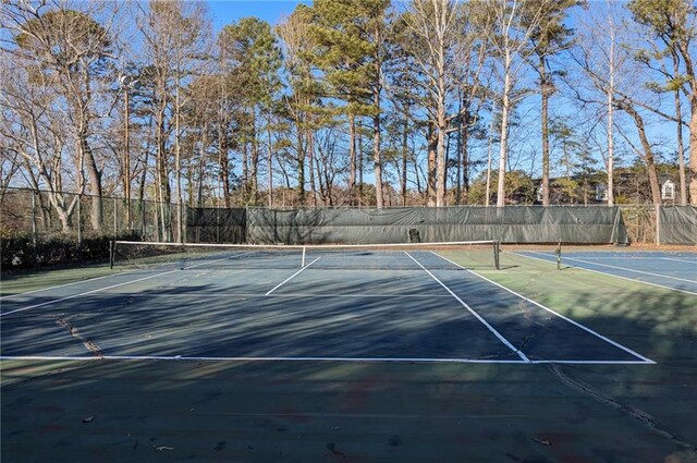 view of tennis court