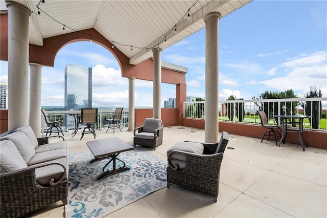 view of patio / terrace with outdoor lounge area