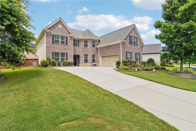 915 Elmsbrook Ln, Alpharetta, GA 30004 - traditional-style home with brick siding and concrete driveway