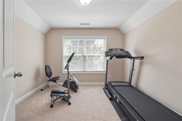 915 Elmsbrook Ln, Alpharetta, GA 30004 - workout room with vaulted ceiling and carpet