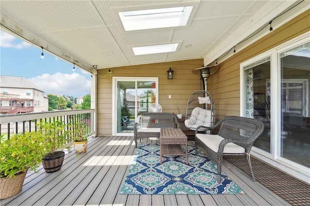 915 Elmsbrook Ln, Alpharetta, GA 30004 - deck featuring an outdoor living space
