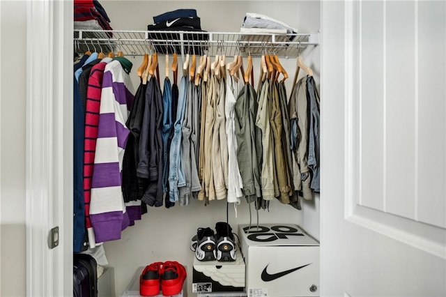 view of closet