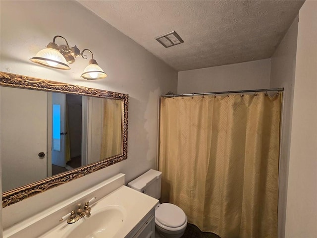 1297 Tree Creek Ct, Clarkston, GA 30021 - full bathroom with vanity, a textured ceiling, and a shower with shower curtain