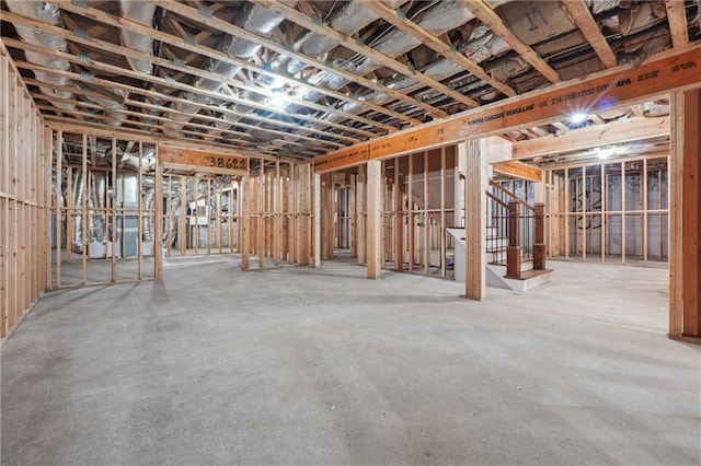 miscellaneous room with concrete floors