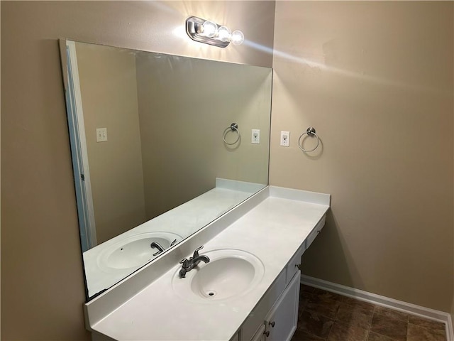 6536 Rebecca Lou Ln, Lithonia, GA 30058 - bathroom with vanity and baseboards
