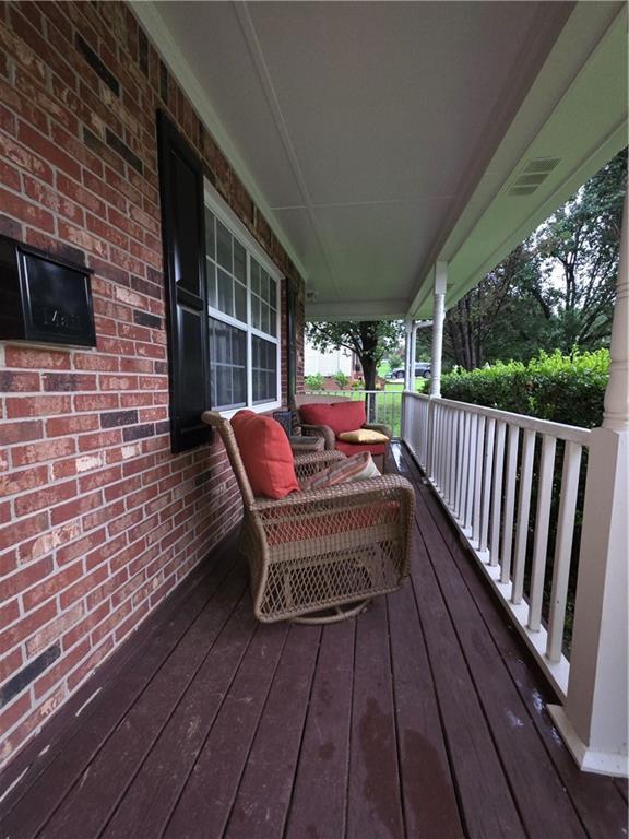77 Ben W Dr, Cedartown, GA 30125 - view of wooden porch