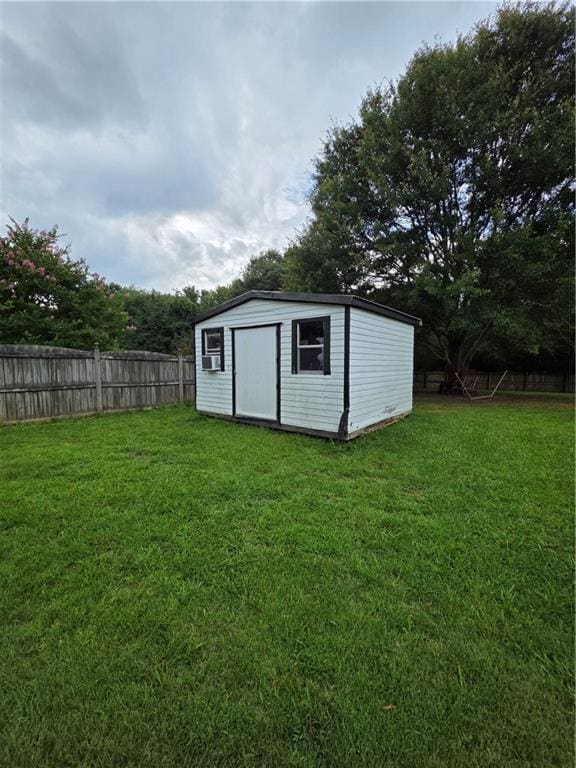 77 Ben W Dr, Cedartown, GA 30125 - view of shed featuring a fenced backyard