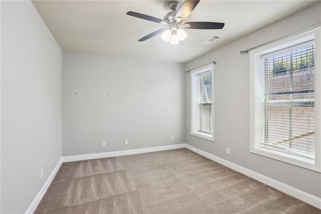 345 Alderwood Ln, Sandy Springs, GA 30328 - spare room featuring carpet floors, baseboards, and a ceiling fan