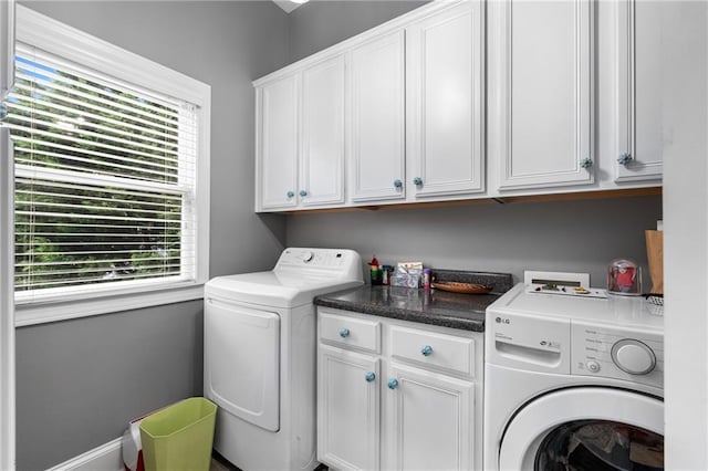 1912 Hosea L Williams Dr NE Unit 1, Atlanta, GA 30317 - laundry area featuring plenty of natural light, cabinet space, and independent washer and dryer
