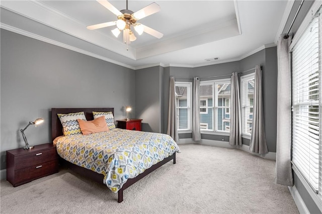 1912 Hosea L Williams Dr NE Unit 1, Atlanta, GA 30317 - bedroom with a tray ceiling, carpet floors, multiple windows, and ornamental molding