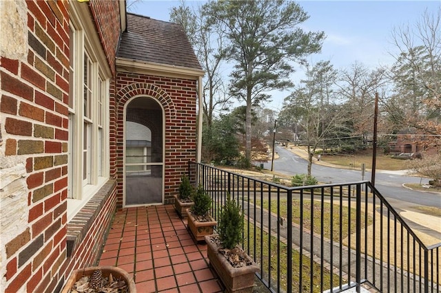 view of balcony