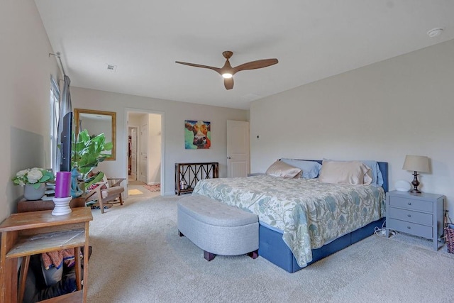 6721 Moondancer Ct, Flowery Branch, GA 30542 - carpeted bedroom featuring a ceiling fan