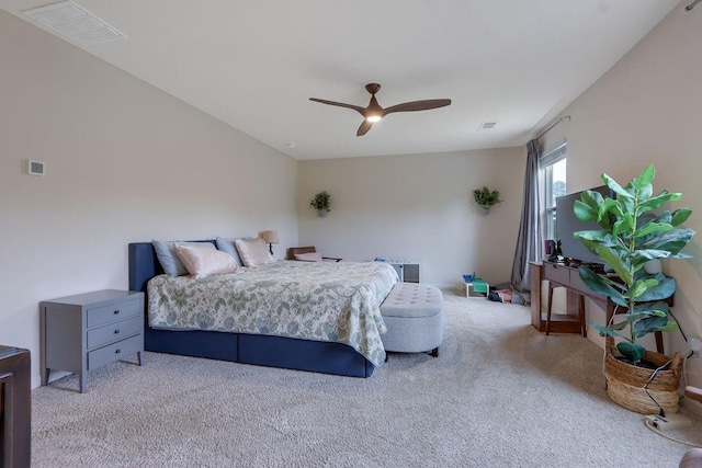 6721 Moondancer Ct, Flowery Branch, GA 30542 - bedroom with carpet and a ceiling fan