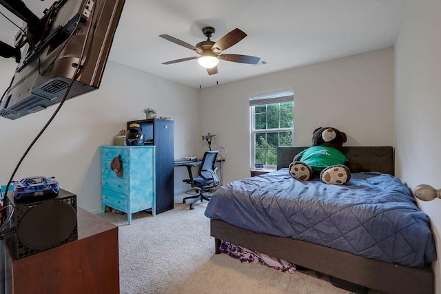 6721 Moondancer Ct, Flowery Branch, GA 30542 - bedroom with carpet flooring and ceiling fan