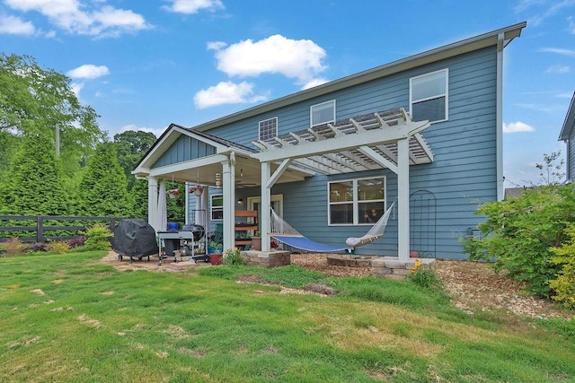 6721 Moondancer Ct, Flowery Branch, GA 30542 - rear view of property with a pergola
