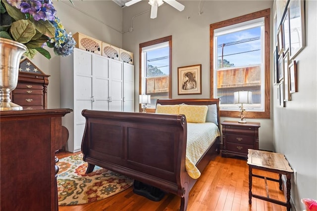 5097 Peachtree Rd Unit I, Atlanta, GA 30341 - bedroom with light wood-style floors and a ceiling fan
