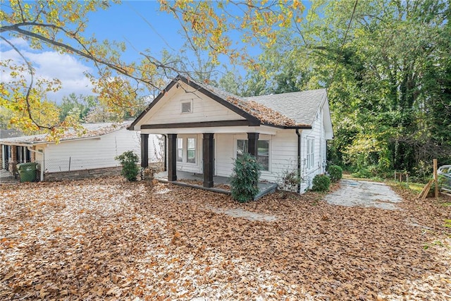 view of bungalow-style house