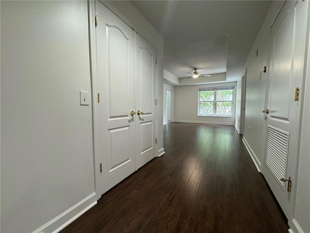 195 14th St NE Unit 303, Atlanta, GA 30309 - hall with dark wood-type flooring and baseboards