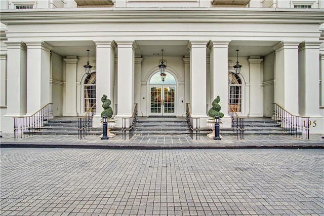 195 14th St NE Unit 303, Atlanta, GA 30309 - entrance to property featuring french doors and covered porch