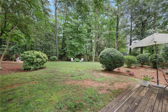 3357 Pretty Branch Dr SE, Smyrna, GA 30080 - view of yard with a deck