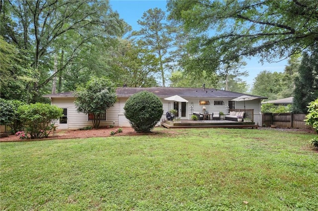 3357 Pretty Branch Dr SE, Smyrna, GA 30080 - rear view of house featuring a wooden deck