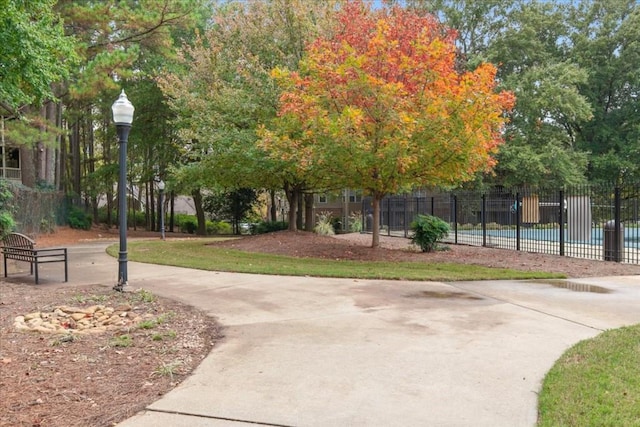 view of community