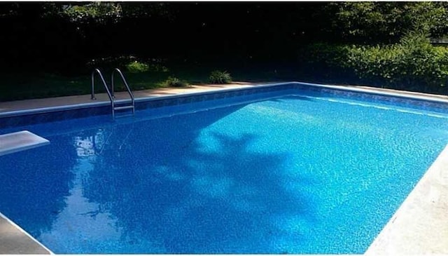 pool with a diving board
