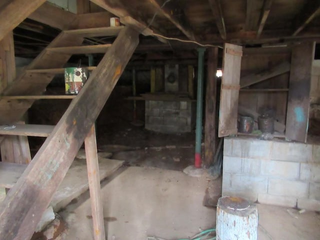 view of basement