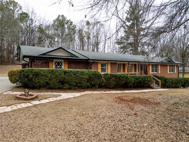 view of ranch-style house