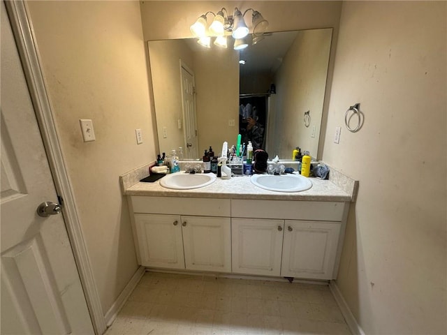 bathroom with vanity