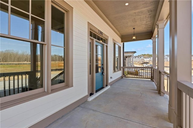 view of balcony