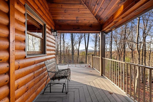 view of wooden terrace