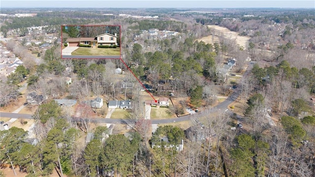 birds eye view of property