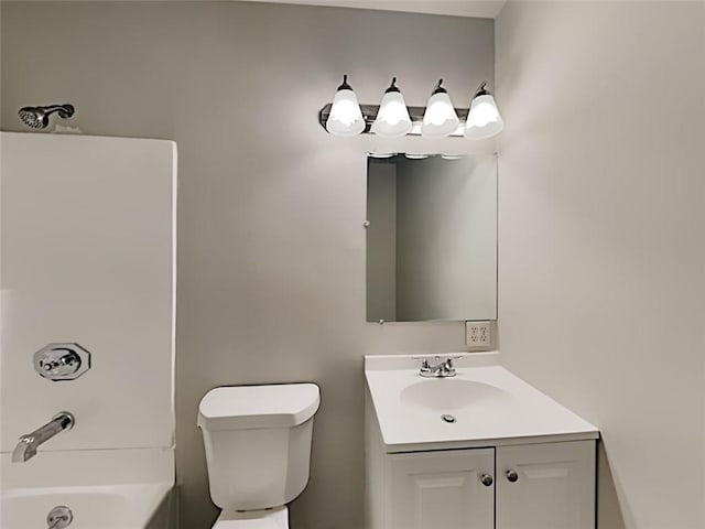 908 Kennesaw Dr, Forest Park, GA 30297 - full bathroom featuring vanity, toilet, and bathtub / shower combination