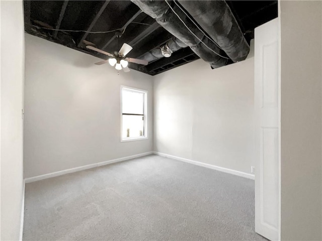 spare room with carpet floors