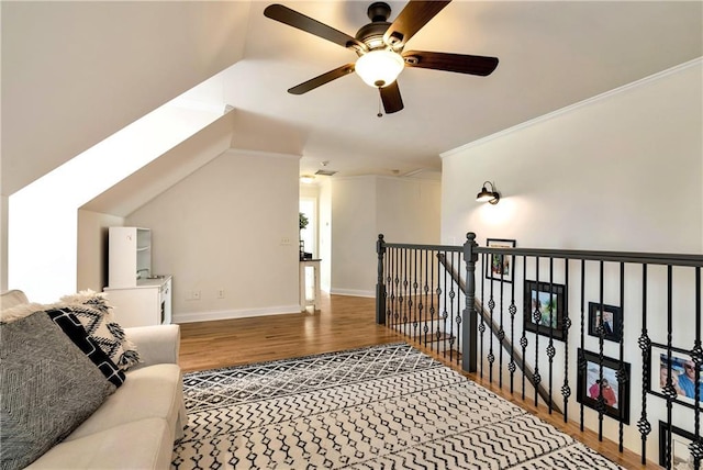 interior space with hardwood / wood-style floors