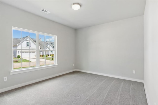 view of carpeted empty room