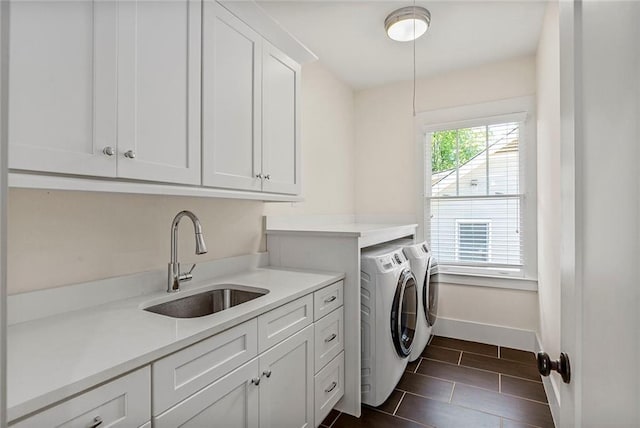 259 Sisson Ave, Atlanta, GA 30317 - laundry area featuring washing machine and clothes dryer and cabinet space