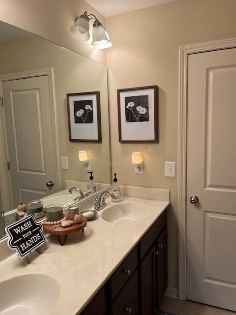 bathroom with vanity