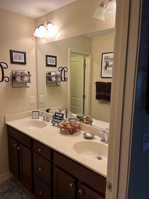 bathroom with vanity