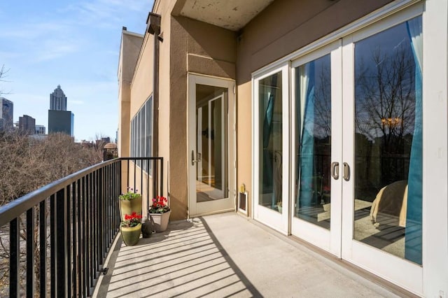 view of balcony