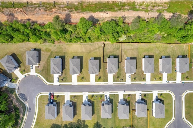 drone / aerial view featuring a residential view