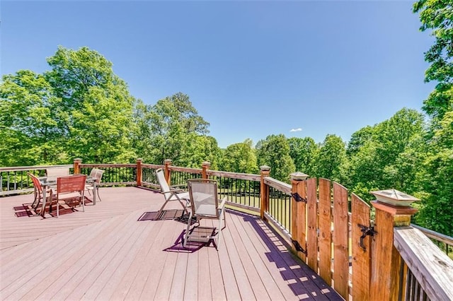 view of wooden terrace