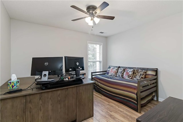 113 Regent Pl, Woodstock, GA 30188 - office space featuring light wood finished floors and a ceiling fan