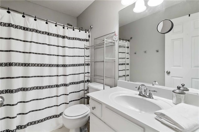 113 Regent Pl, Woodstock, GA 30188 - full bathroom with toilet, vanity, and a shower with curtain