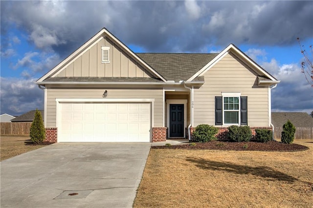 view of front of home featuring a garage