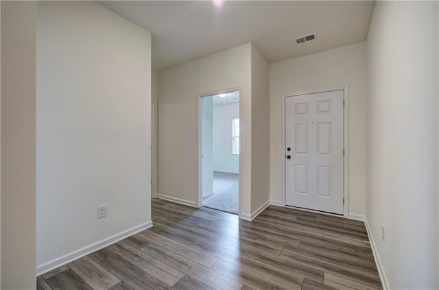 foyer featuring hardwood / wood-style floors