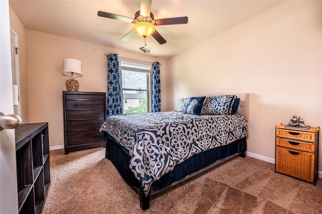 8553 Braylen Manor Dr, Douglasville, GA 30134 - bedroom featuring carpet flooring, baseboards, and ceiling fan