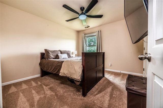 8553 Braylen Manor Dr, Douglasville, GA 30134 - carpeted bedroom featuring baseboards and ceiling fan